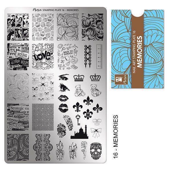 Billede af Memories Stamping Plade NO. 16, Moyra