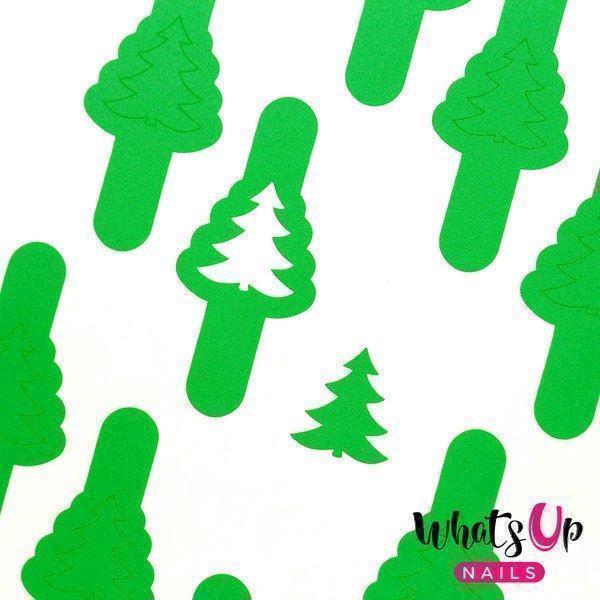 Pine Tree Stencils Whats Up Nails