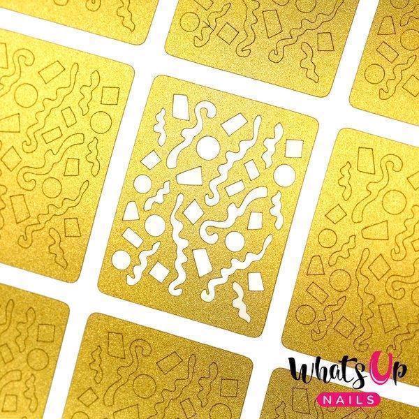 Confetti Stencils Whats Up Nails
