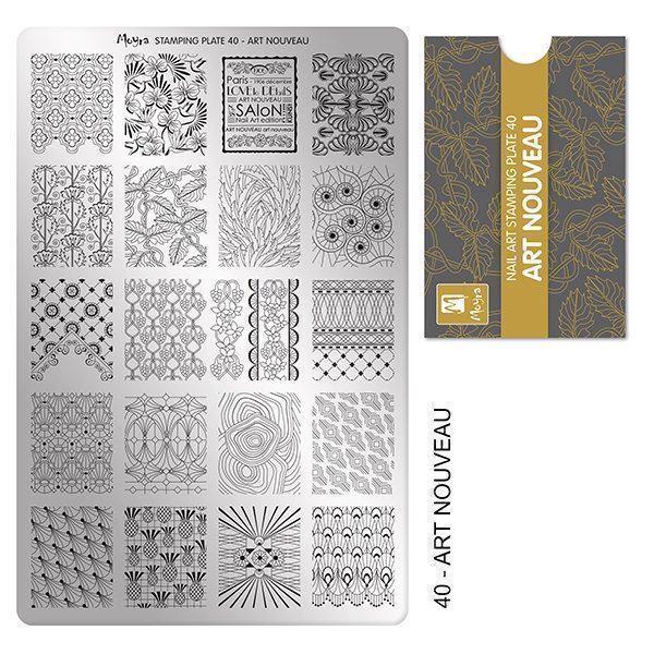 Se Art Nouveau Stamping Plade NO. 40, Moyra hos Nicehands.dk