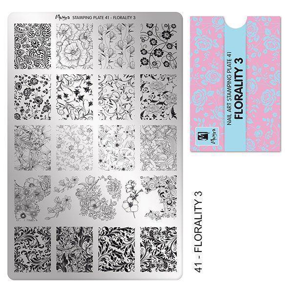 Billede af Florality 3 Stamping Plade NO. 41, Moyra