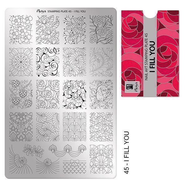 Billede af I Fill You Stamping Plade NO. 45, Moyra