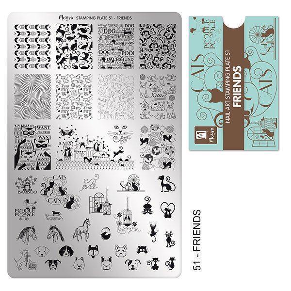 Se Friends Stamping Plade NO. 51, Moyra hos Nicehands.dk