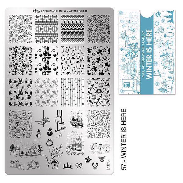 Billede af Winter is here Stamping Plade NO. 57, Moyra