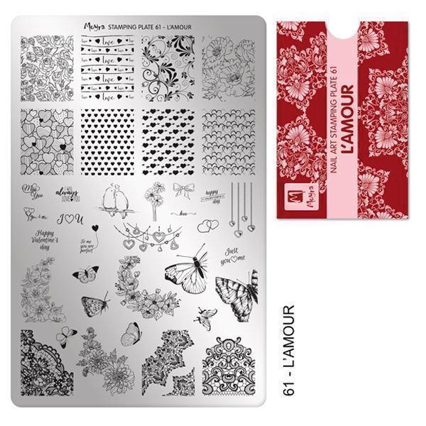 L\'amour NO. 61, Moyra stamping plate