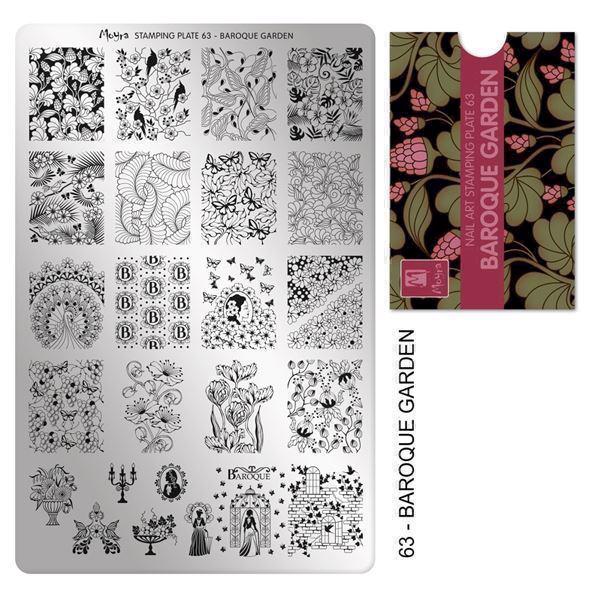 Billede af Baroque garden NO. 63, Moyra Stamping Plade