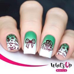 A013 It\'s a Merry Christmas Whats up nails