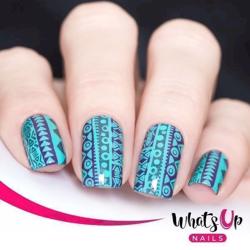 A017 Tribal Feather Whats up Nails