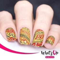 A017 Tribal Feather Whats up Nails