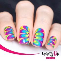 P013 Neon Petal Watermarble