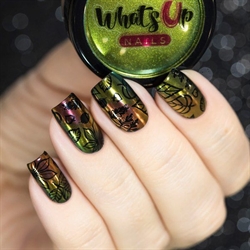 A011 Leaves Are Fall-ing, stampingplade, Whats up Nails