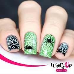 A012 Happy Halloween, stampingplade, Whats up Nails