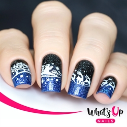 A014 Holiday Snowfall Stamping Plate