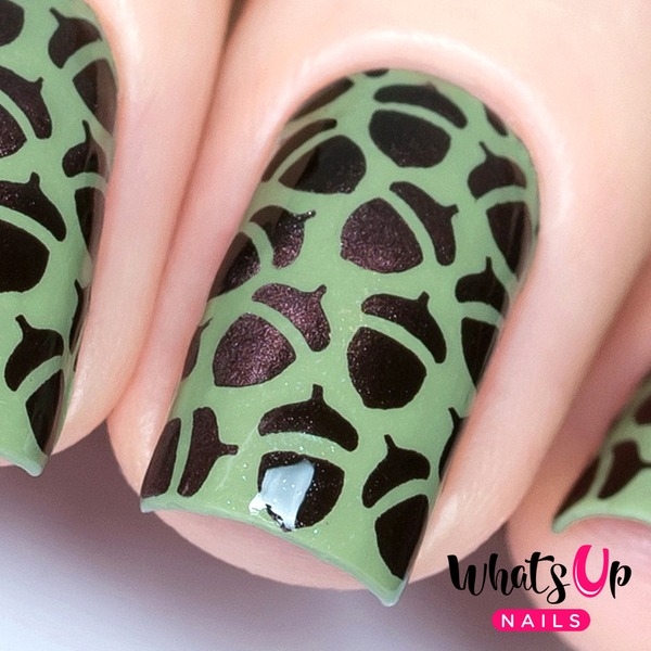 Acorns Stencils, 2 ark, (24 stk) Whats Up Nails