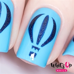 Hot Air Balloon Stencils, 2 ark, (40 stk) Whats Up Nails
