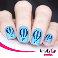Hot Air Balloon Stencils, 2 ark, (40 stk) Whats Up Nails