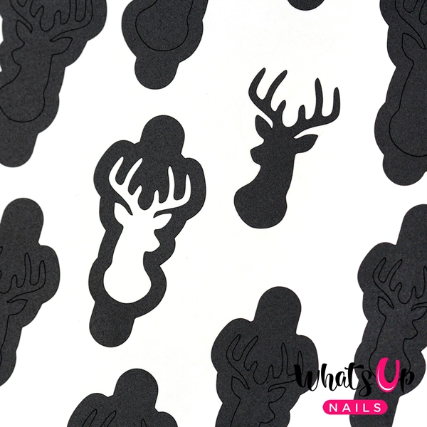 Antler Stencils, 2 ark, (36 stk) Whats Up Nails