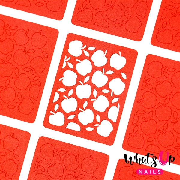 Apples Stencils, 2 ark, (24 stk) Whats Up Nails