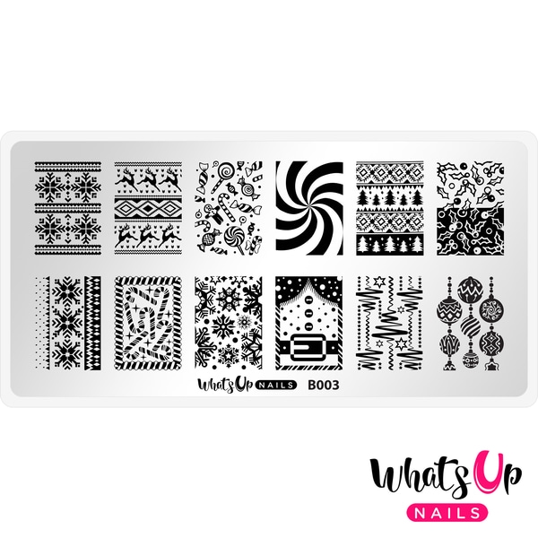B003 Sweater Weather, stampingplade, Whats up Nails
