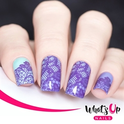 B004 Seductive Lace, stampingplade, Whats up Nails