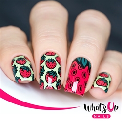 B008 Summer Seeds, stampingplade, Whats up Nails