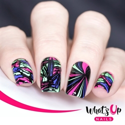 B010 Texture Me Nature, stampingplade, Whats up Nails