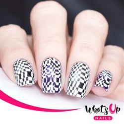 B016 Hypnotic Illusions, stampingplade, Whats up Nails