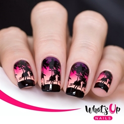 B028 Tropical Escape, stampingplade, Whats up Nails
