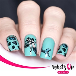 B038 Lost at Sea, stampingplade, Whats up Nails