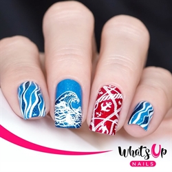 B038 Lost at Sea, stampingplade, Whats up Nails