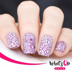 B041 Season of Love, stampingplade, Whats up Nails