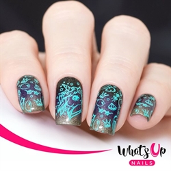 B042 Head in the Clouds, stampingplade, Whats up Nails