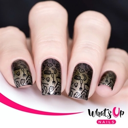 B043 Stars and Stripes, stampingplade, Whats up Nails