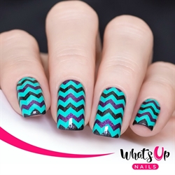 B048 Simple Shapes, stampingplade, Whats up Nails