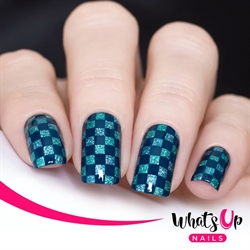 B048 Simple Shapes, stampingplade, Whats up Nails