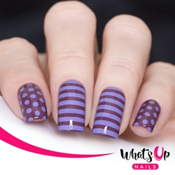 B048 Simple Shapes, stampingplade, Whats up Nails