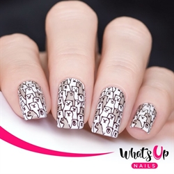 B049 Hot Chocolate Season, stampingplade, Whats up Nails