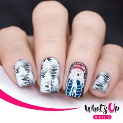 B049 Hot Chocolate Season, stampingplade, Whats up Nails