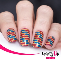 B052 sveta_sanders, stampingplade, Whats up Nails