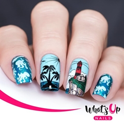 B056 Coasting to the Sea, stampingplade, Whats up Nails