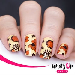 B058 nailsandtowel, stampingplade, Whats up Nails