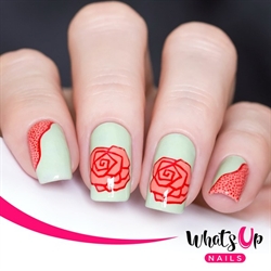 B058 nailsandtowel, stampingplade, Whats up Nails