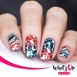 B059 Thirsty Texture, stampingplade, Whats up Nails