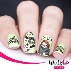 B062 Never Lose Control, stampingplade, Whats up Nails