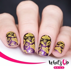 B064 Wakey Wakey, Eggs and Bakey, stampingplade, Whats up Nails