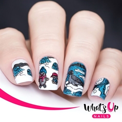 B065 Winter Flurryland, stampingplade, Whats up Nails