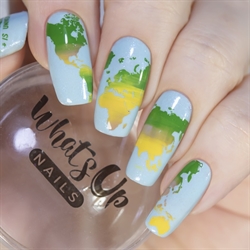 B068 Totally Spaced Out, stampingplade, Whats up Nails