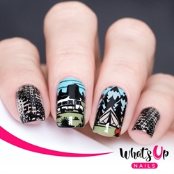 B070 Campfire Stories, stampingplade, Whats up Nails