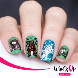 B070 Campfire Stories, stampingplade, Whats up Nails
