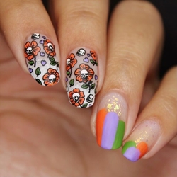 B072 No Clowning Around, stampingplade, Whats up Nails